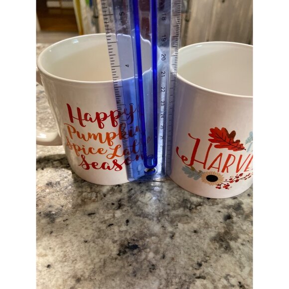 Royal Norfolk Fall Mug Set Pumpkin Spice Harvest Coffee Tea Autumn Decor - Picture 9 of 10